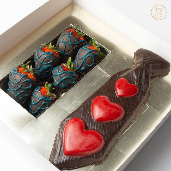 Corbata Caramelo y Fresas - Imagen 2